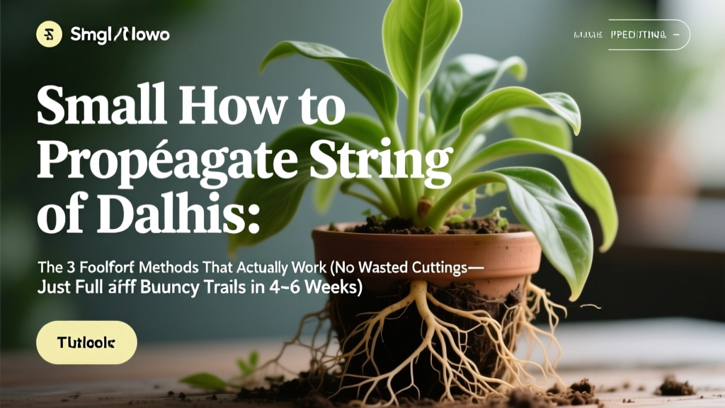 Small How to Propagate String of Dolphins Plant: The 3 Foolproof Methods That Actually Work (No Root Rot, No Wasted Cuttings—Just Full, Bouncy Trails in 4–6 Weeks)