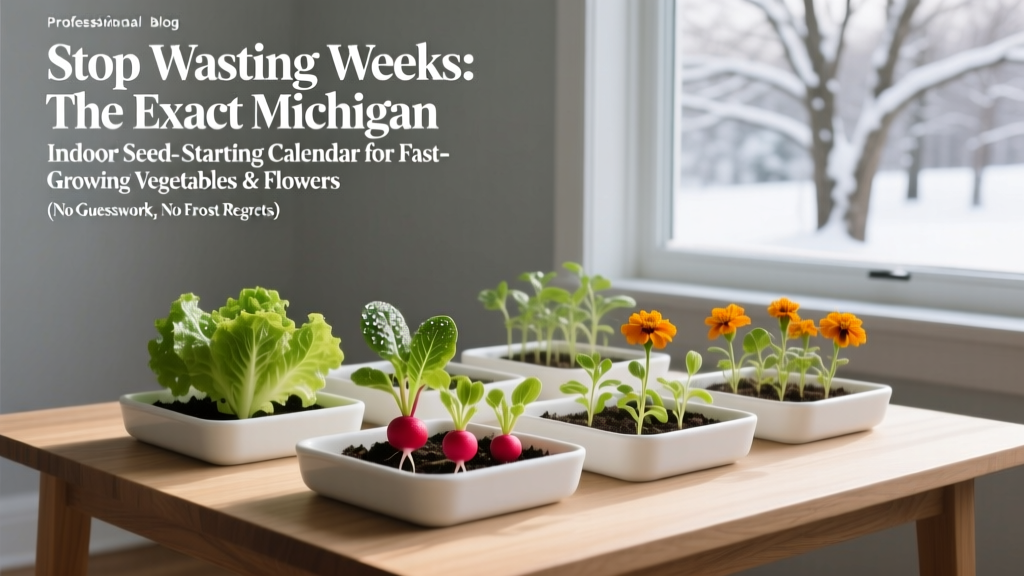 Stop Wasting Weeks: The Exact Michigan Indoor Seed-Starting Calendar for Fast-Growing Vegetables & Flowers (No Guesswork, No Frost Regrets)
