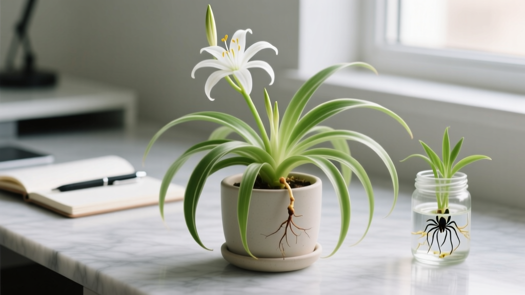 Stop Killing Your Spider Plants: The Exact Water Propagation Method That Works Every Time — Even When They’re Flowering (No Soil, No Mistakes, Just Baby Plants in 7 Days)