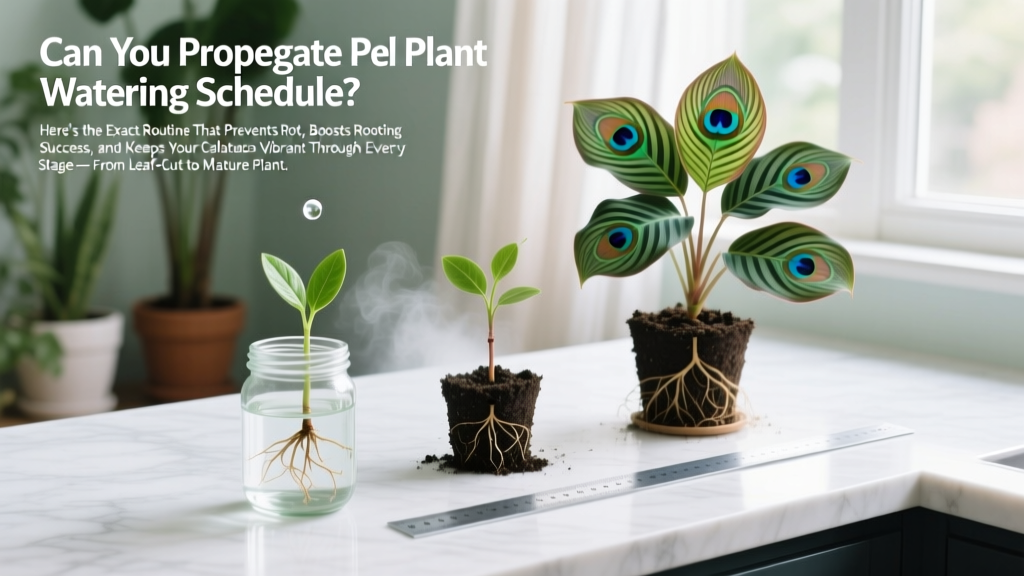 Can You Propagate Peacock Plant Watering Schedule? Here’s the Exact Routine That Prevents Rot, Boosts Rooting Success, and Keeps Your Calathea Vibrant Through Every Stage — From Leaf-Cut to Mature Plant