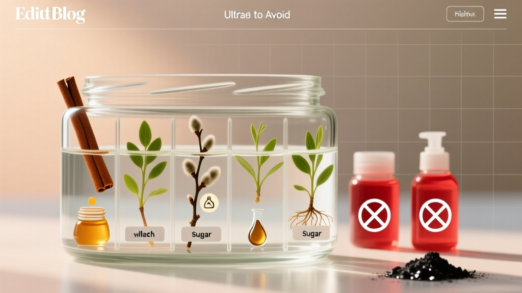 What to Put in Water When Propagating Plants: The 7 Additives That Actually Boost Root Success (and 3 You Should Never Use — Backed by University Extension Research)