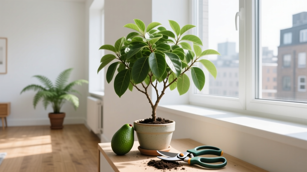 You’re Pruning Your Indoor Avocado Plant Wrong — Here’s the Exact Outdoor-Inspired Pruning Method That Prevents Legginess, Boosts Bushiness, and Works Even in Low-Light Apartments (Step-by-Step for Beginners)