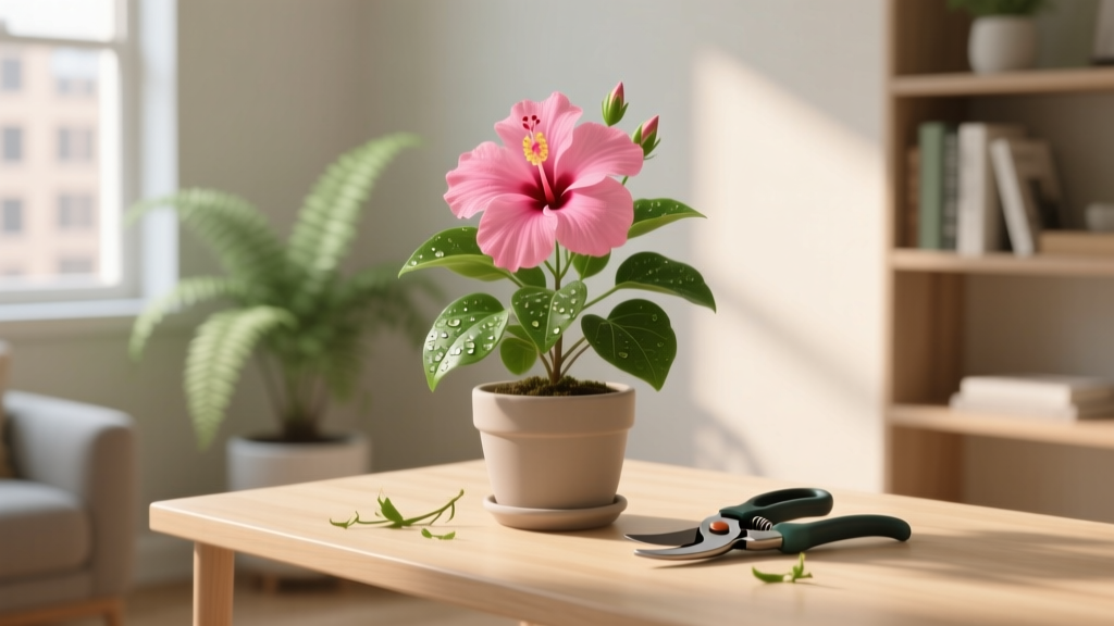 Small How to Prune a Hibiscus Plant That Has Been Indoors: The 5-Minute Spring Reset Every Indoor Gardener Misses (and Why Skipping It Kills Blooms)