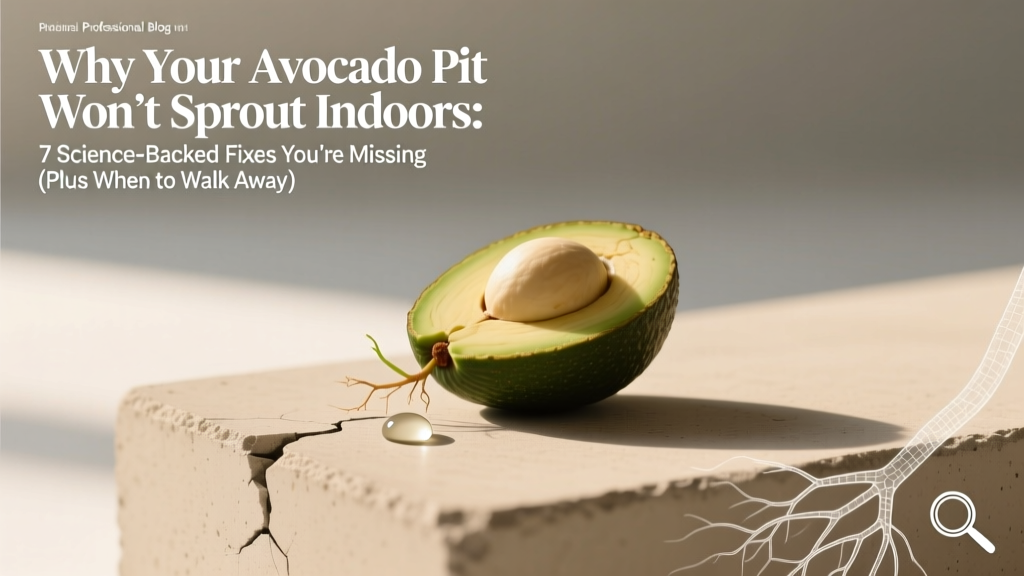Why Your Avocado Pit Won’t Sprout Indoors: 7 Science-Backed Fixes You’re Missing (Plus When to Walk Away)