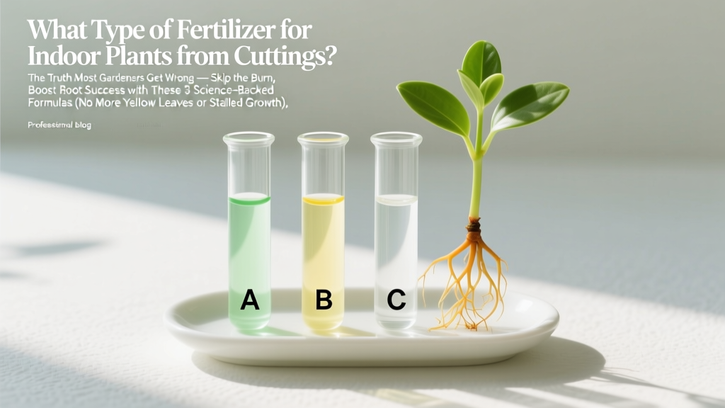 What Type of Fertilizer for Indoor Plants from Cuttings? The Truth Most Gardeners Get Wrong — Skip the Burn, Boost Root Success with These 3 Science-Backed Formulas (No More Yellow Leaves or Stalled Growth)