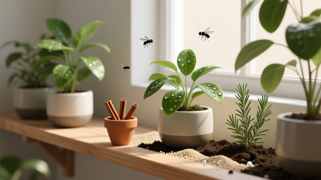 Stop Fungus Gnats & Fruit Flies on Indoor Plants—7 Low-Maintenance, Non-Toxic Strategies That Actually Work (No Sticky Traps, No Repotting, No Weekly Spraying)