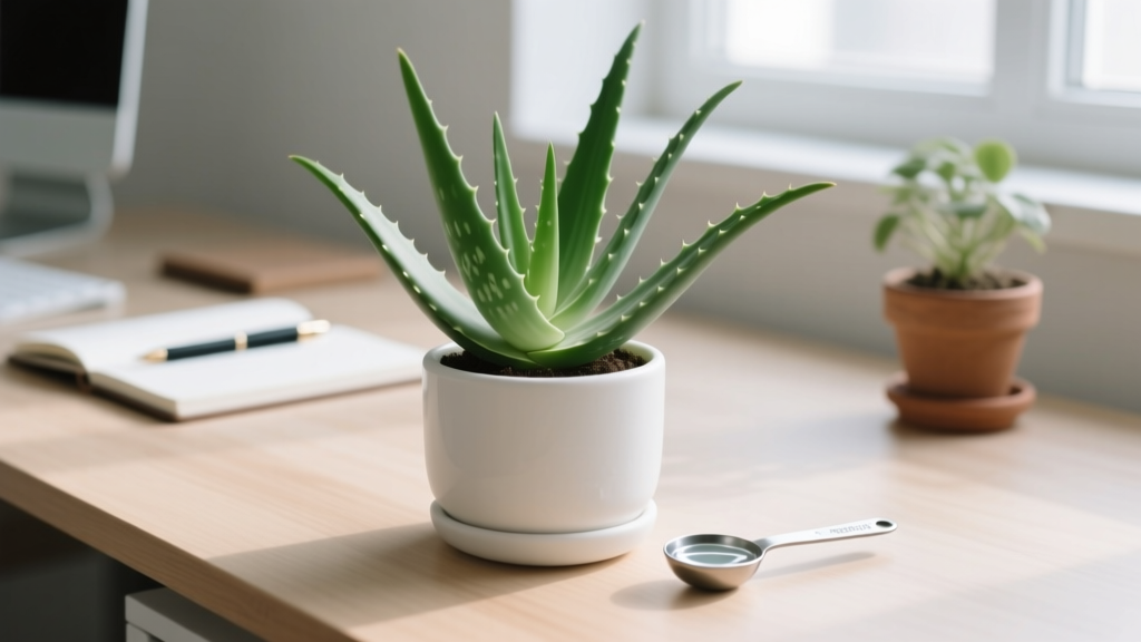 Small How Much Water Does an Indoor Aloe Vera Plant Need? The Exact Amount (in Tablespoons), Timing, & Signs You’re Over- or Under-Watering — Backed by Horticultural Science