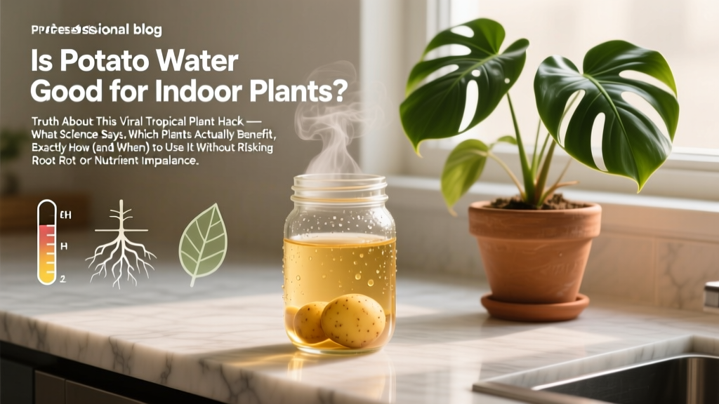 Is Potato Water Good for Indoor Plants? The Truth About This Viral Tropical Plant Hack — What Science Says, Which Plants Actually Benefit, and Exactly How (and When) to Use It Without Risking Root Rot or Nutrient Imbalance