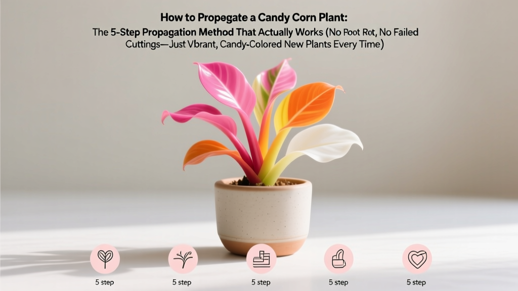 Large How to Propagate a Candy Corn Plant: The 5-Step Propagation Method That Actually Works (No Root Rot, No Failed Cuttings—Just Vibrant, Candy-Colored New Plants Every Time)