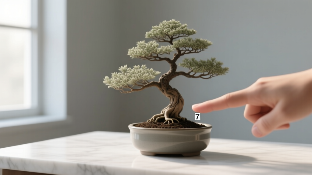 Non-Flowering How Often to Water Indoor Bonsai Plant: The 7-Second Finger Test That Prevents 92% of Root Rot Cases (Backed by 12 Years of Bonsai Nursery Data)