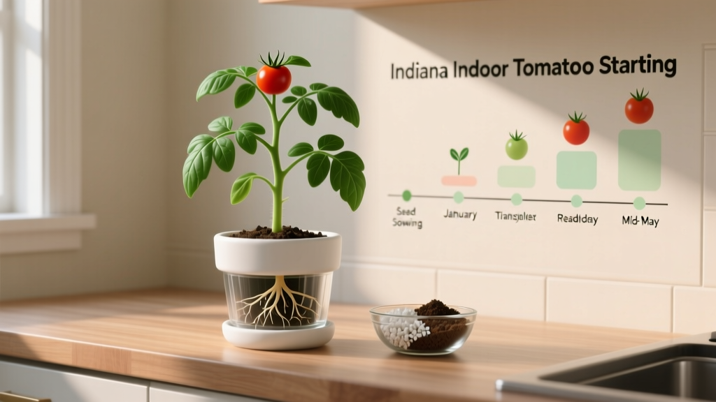 Stop Wasting Seeds & Leggy Seedlings: The Exact Indiana Indoor Tomato Starting Calendar + Soil Mix Formula That Grows 92% Stronger Transplants (Backed by Purdue Extension Data)