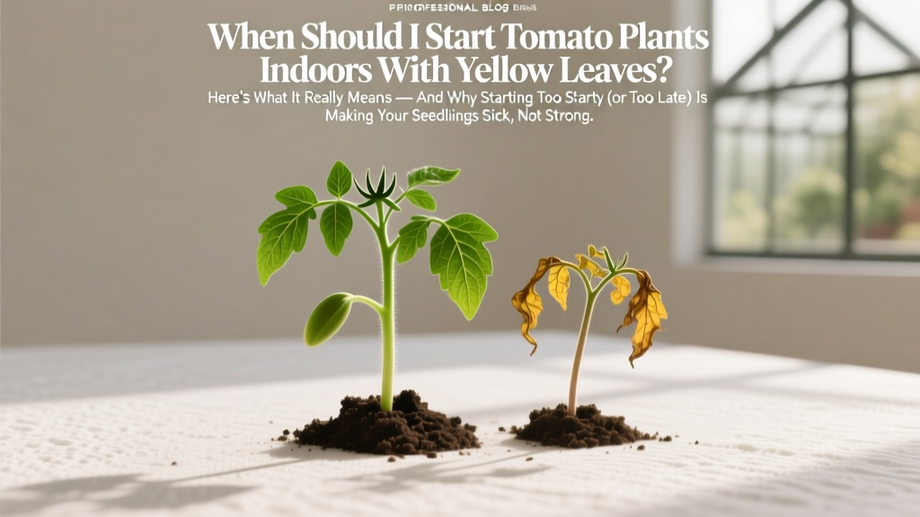 When Should I Start Tomato Plants Indoors With Yellow Leaves? Here’s What It Really Means — And Why Starting Too Early (or Too Late) Is Making Your Seedlings Sick, Not Strong