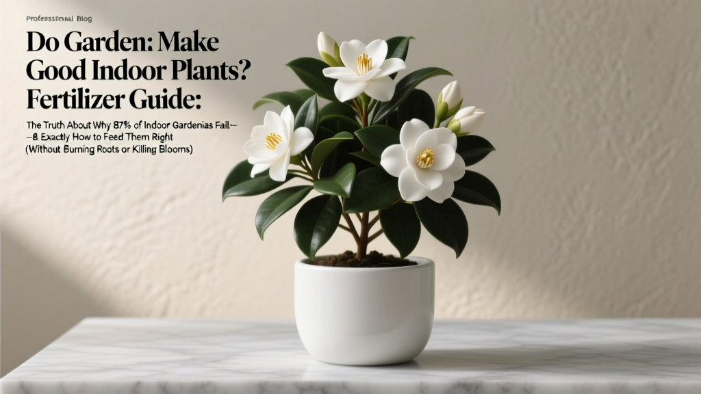 Do Gardenias Make Good Indoor Plants? Fertilizer Guide: The Truth About Why 87% of Indoor Gardenias Fail—and Exactly How to Feed Them Right (Without Burning Roots or Killing Blooms)