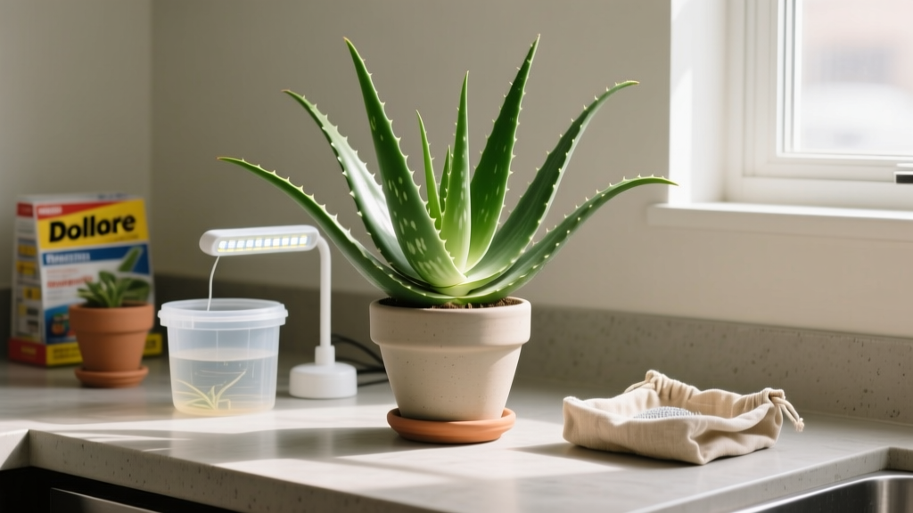 How to Make Indoor Aloe Plants Grow Large Under $20: The 7-Step Budget Breakthrough (No Miracle Fertilizers, No Expensive Lights—Just Science-Backed, Dollar-Store Hacks That Actually Work)
