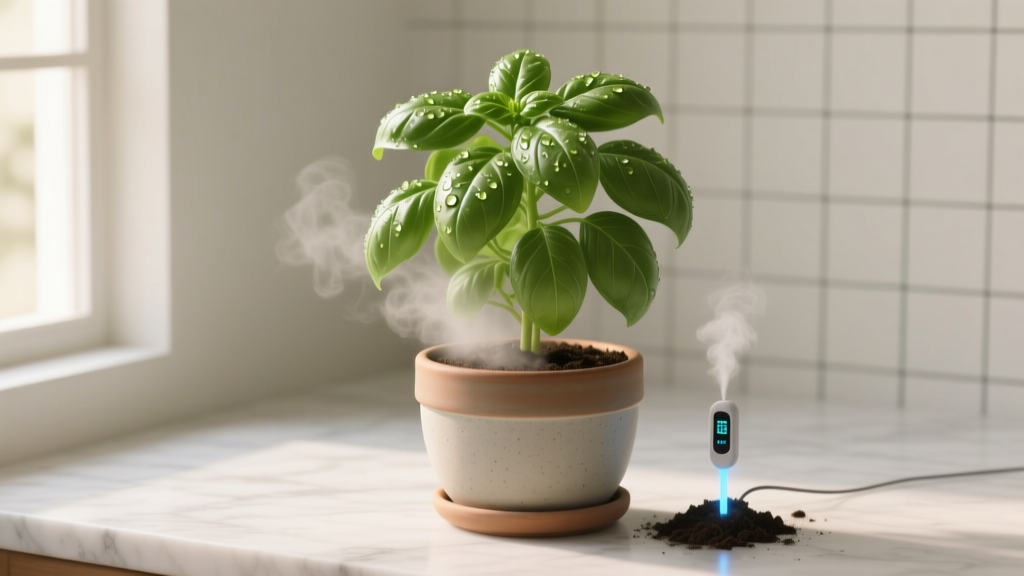 Stop Drowning or Dehydrating Your Basil: The Exact Watering Schedule for Large Indoor Basil Plants—Based on Pot Size, Light, Humidity & Soil Moisture Sensors (Not Guesswork)