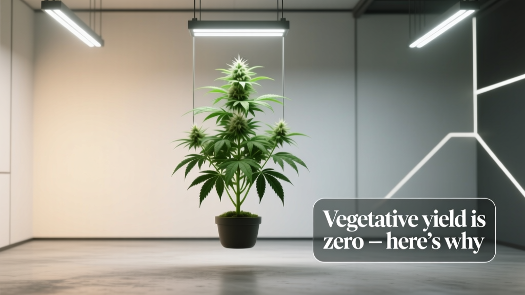 Indoor Weed Yield: Non-Flowering Plants Yield Zero Grams