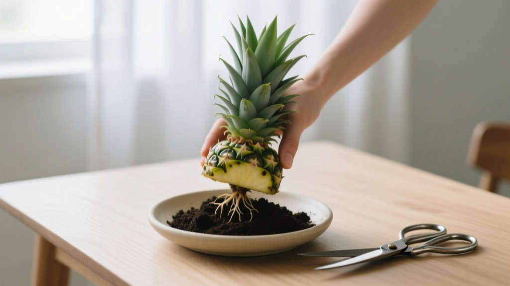 How to Plant Pineapple Top Indoors for Beginners: 7 Simple Steps That Actually Work (No Green Thumb Required — Just Scissors, Soil & Patience)