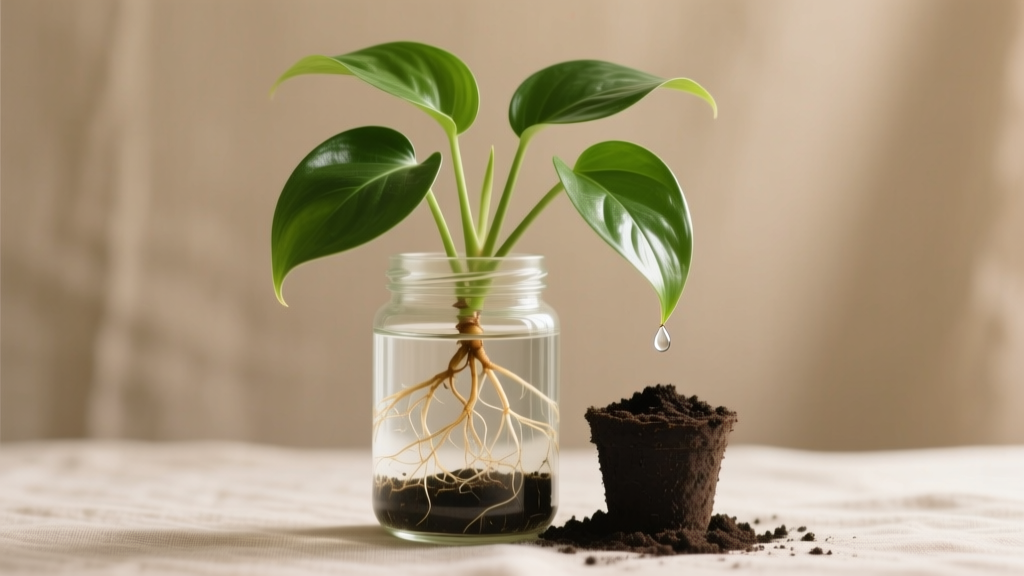 Small How to Plant Water Propagated Pothos: The 5-Minute Soil Transition Method That Prevents Shock, Root Rot, and Leaf Drop (No More Guesswork)