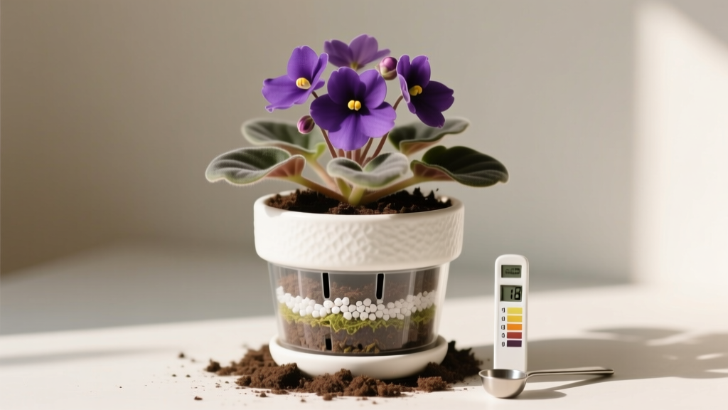Flowering What Potting Soil for Indoor Plants? The Truth Is: Most 'All-Purpose' Mixes Sabotage Blooms — Here’s the Exact Formula (pH, Drainage & Nutrient Ratios) That Doubled My African Violet Flowers in 6 Weeks