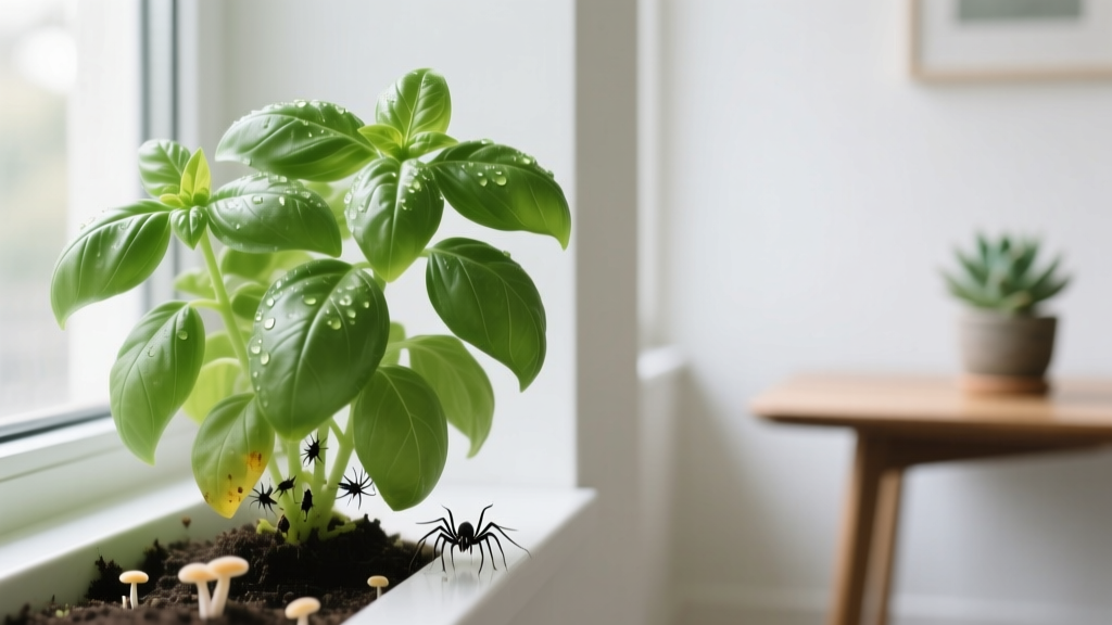 How to Keep Basil Plants Alive Indoors Pest Control: The 7-Step Indoor Basil Rescue Plan That Stops Aphids, Spider Mites & Fungus Gnats Before They Kill Your Herb Garden — No More Yellow Leaves or Stunted Growth!