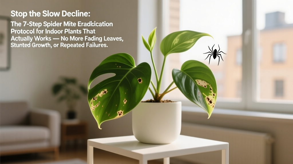 Stop the Slow Decline: The 7-Step Spider Mite Eradication Protocol for Indoor Plants That Actually Works — No More Fading Leaves, Stunted Growth, or Repeated Failures