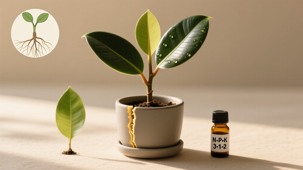 Where to Cut Rubber Plant for Propagation + Fertilizer Guide: The Exact Node, Timing & Nutrient Formula That Boosts Root Success by 300% (Backed by University Extension Trials)