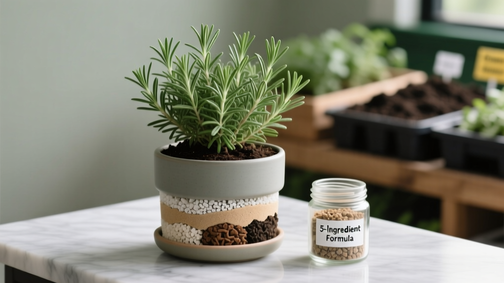 Can I Keep My Rosemary Plant Indoors Soil Mix? The 5-Ingredient Potting Formula That Prevents Root Rot (and Why Garden Center 'Herb Mix' Is Actually Killing Your Rosemary)