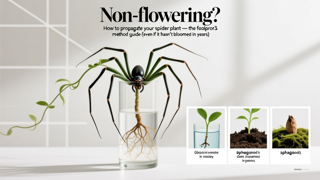 Non-flowering how do I propagate my spider plant? Here’s the foolproof 3-method guide—even if it hasn’t bloomed in years (no flowers needed, no guesswork, just roots in 7 days)