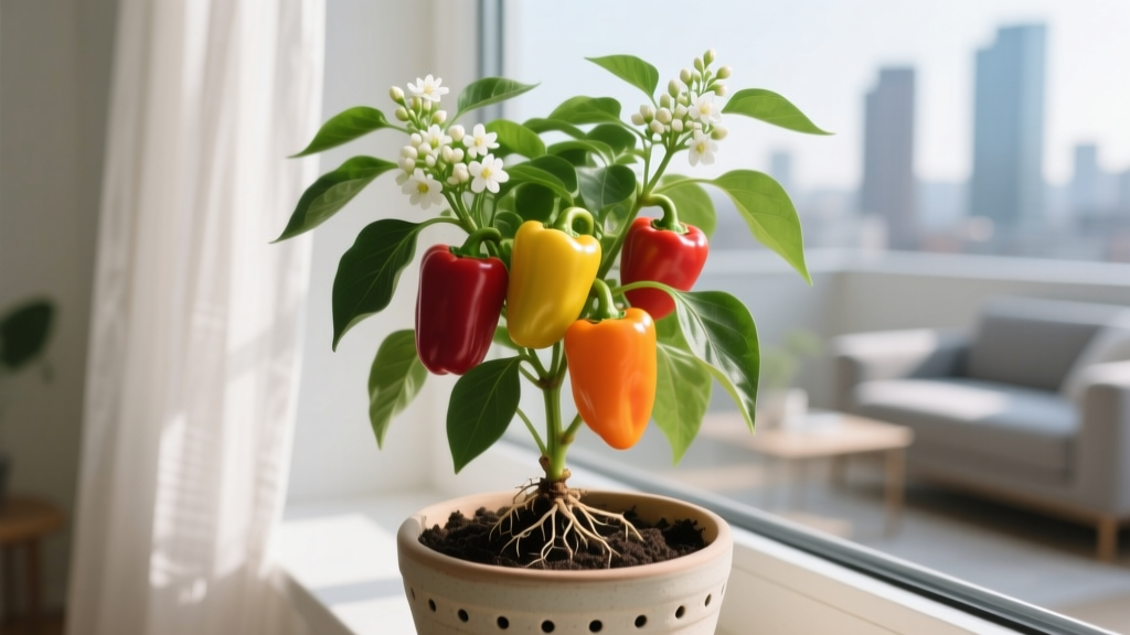 Do Indoor Pepper Plants Need Pollination & Repotting? Your No-Stress, Step-by-Step Guide to Bigger Harvests, Healthier Roots, and Zero Blossom Drop — Even in Apartments with No Bees or Windowsills