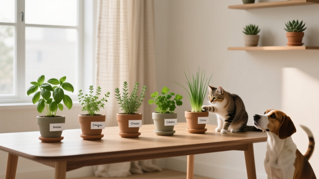 Pet Friendly How to Care for Small Herb Plants Indoors: 7 Non-Negotiable Steps Every Cat & Dog Owner Misses (That Cause Toxicity, Stunted Growth, or Pet Curiosity Mishaps)