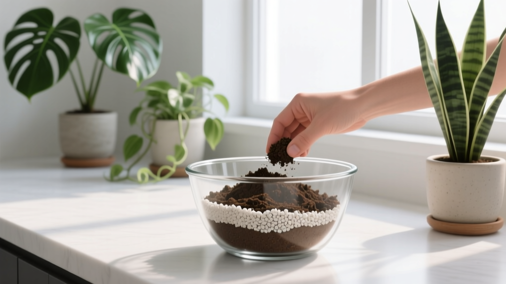 What kind of soil should I use for indoor plants soil mix? Stop killing your plants with garden dirt — here’s the exact 3-ingredient DIY blend top horticulturists use for thriving monstera, pothos, and ZZ plants (no drainage disasters, no root rot, no guesswork).