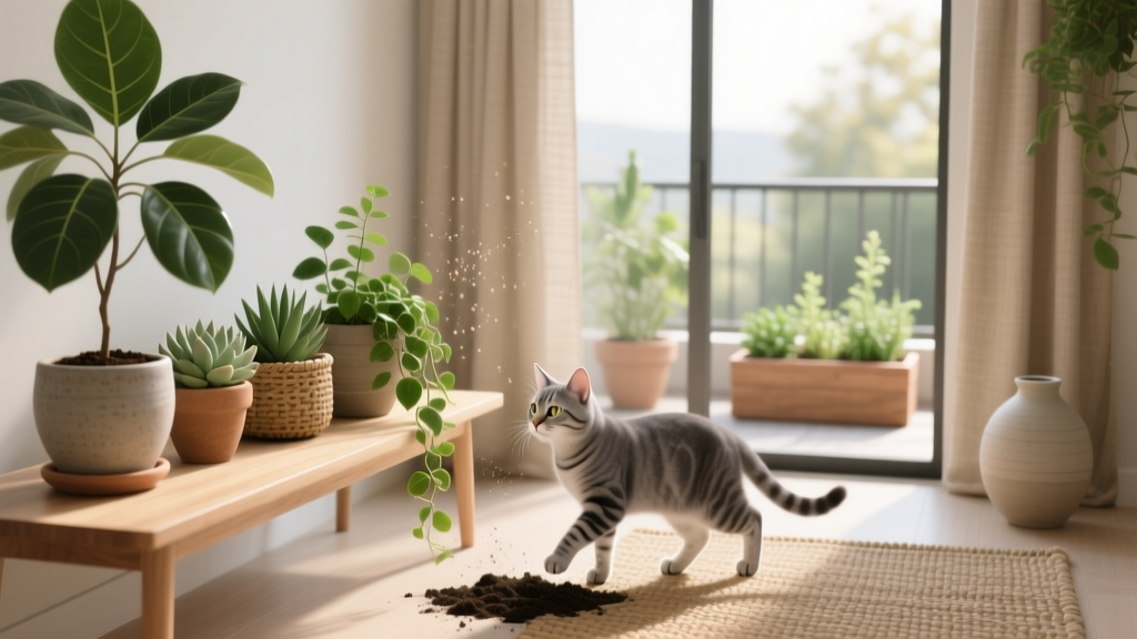 How to Keep Cats Off Your Indoor Plants (Outdoor-Style Solutions That Actually Work): 7 Vet-Approved, Non-Toxic, Low-Effort Tactics That Stop Digging, Chewing, and Knocking Over in Under 48 Hours