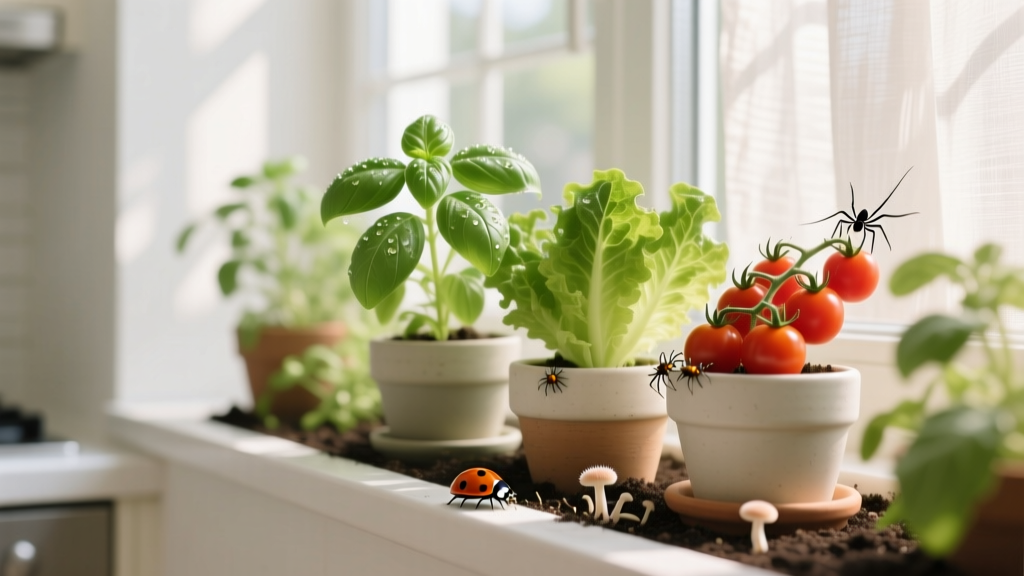 How to Grow Edible Plants Indoors Pest Control: 7 Science-Backed, Non-Toxic Strategies That Actually Stop Aphids, Spider Mites & Fungus Gnats—Without Harming Your Basil, Lettuce, or Cherry Tomatoes