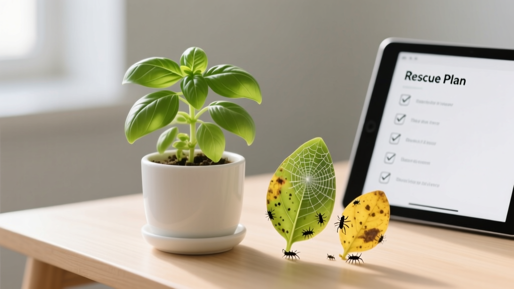 How to Get Rid of Bugs on Indoor Basil Plant with Yellow Leaves: A Step-by-Step Rescue Plan That Fixes Both Pests AND Underlying Stress—No More Guesswork or Losing Your Herb Garden