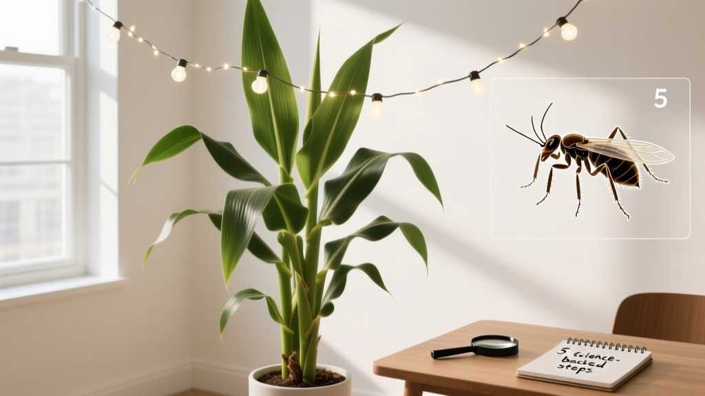 How to Put String Lights on Indoor Corn Plant Pest Control: 5 Science-Backed Steps That Actually Deter Aphids, Spider Mites & Fungus Gnats—Without Harming Your Dracaena fragrans