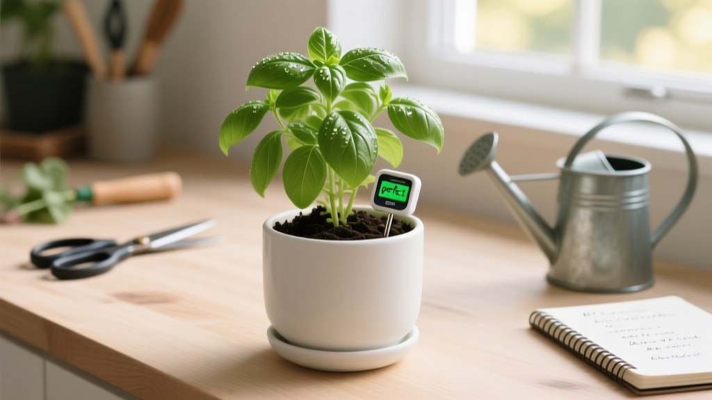 How Much to Water an Indoor Basil Plant: The Exact Weekly Schedule (With Soil Moisture Tests, Seasonal Adjustments & 3 Deadly Overwatering Signs You’re Missing)