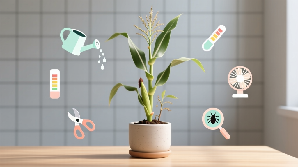 Why Your Indoor Corn Plant Isn’t Growing — 7 Science-Backed Fixes You’re Probably Overlooking (Most Fail at #3)