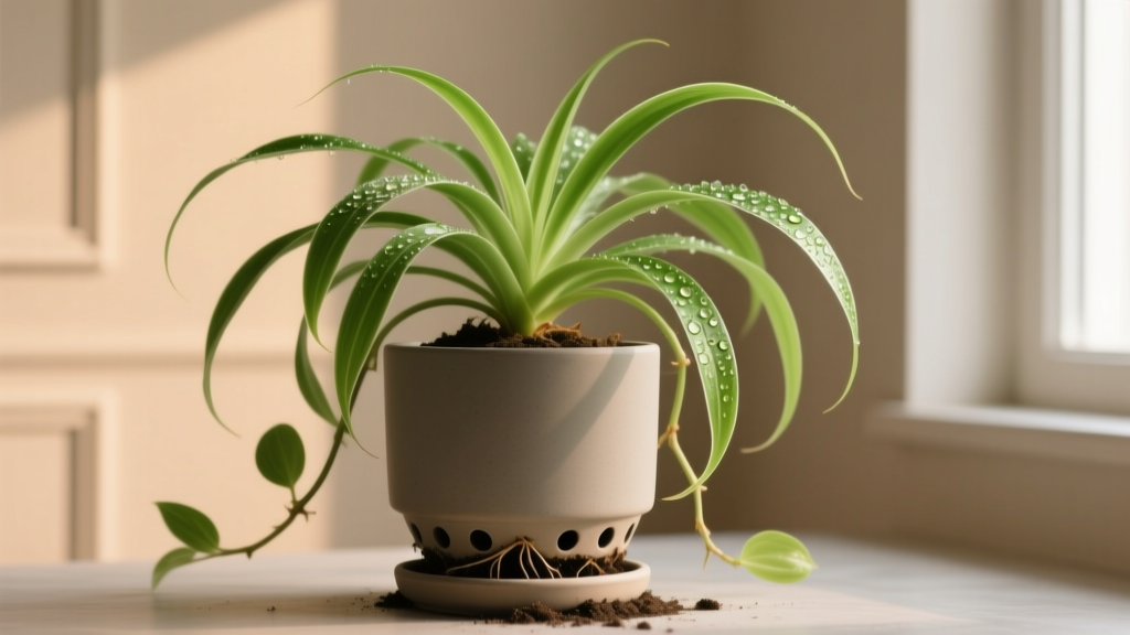 How Much Sun Do You Give a Indoor Spider Plant Dropping Leaves? The Truth Is It’s Not the Light—It’s Your Watering, Humidity & Pot Drainage (Here’s the Exact Fix in 4 Steps)