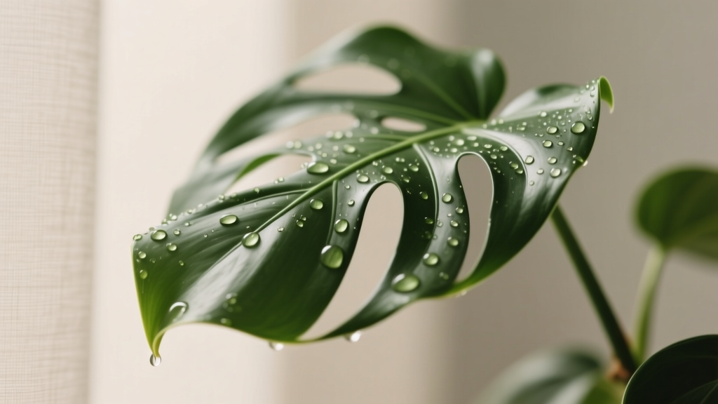 Why Your Low-Maintenance Indoor Plants Are 'Sweating' Water Droplets — 5 Real Causes (Not Just Humidity!) & Exactly What to Do Before It Triggers Mold, Root Rot, or Leaf Spot