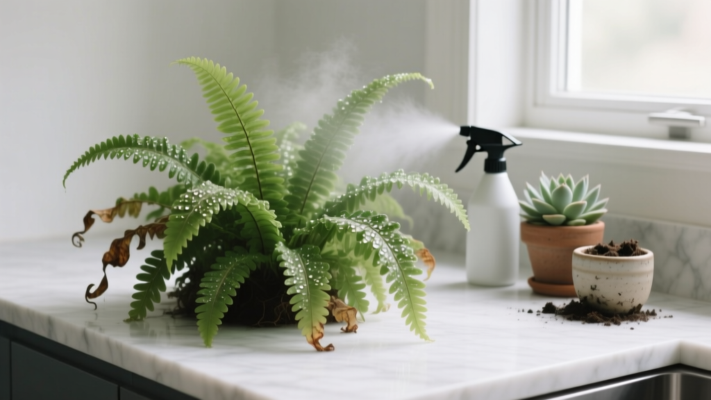 Should You Spray Water on Indoor Plants? The Truth About Misting: When It Helps, When It Hurts, and What Your Ferns *Actually* Need Instead of That Daily Spritz