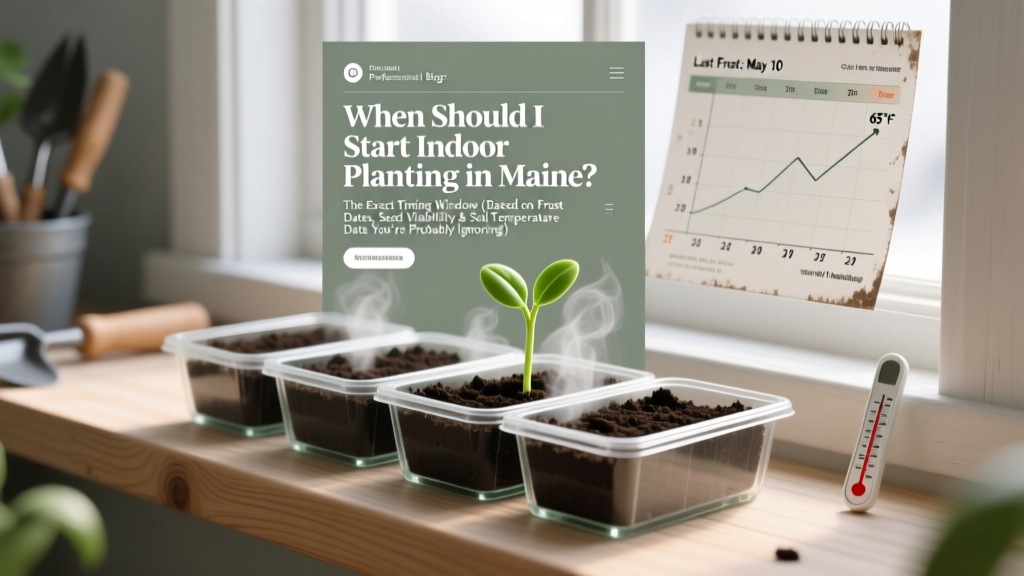 When Should I Start Indoor Planting Maine Soil Mix? The Exact Timing Window (Based on Frost Dates, Seed Viability & Soil Temperature Data You’re Probably Ignoring)