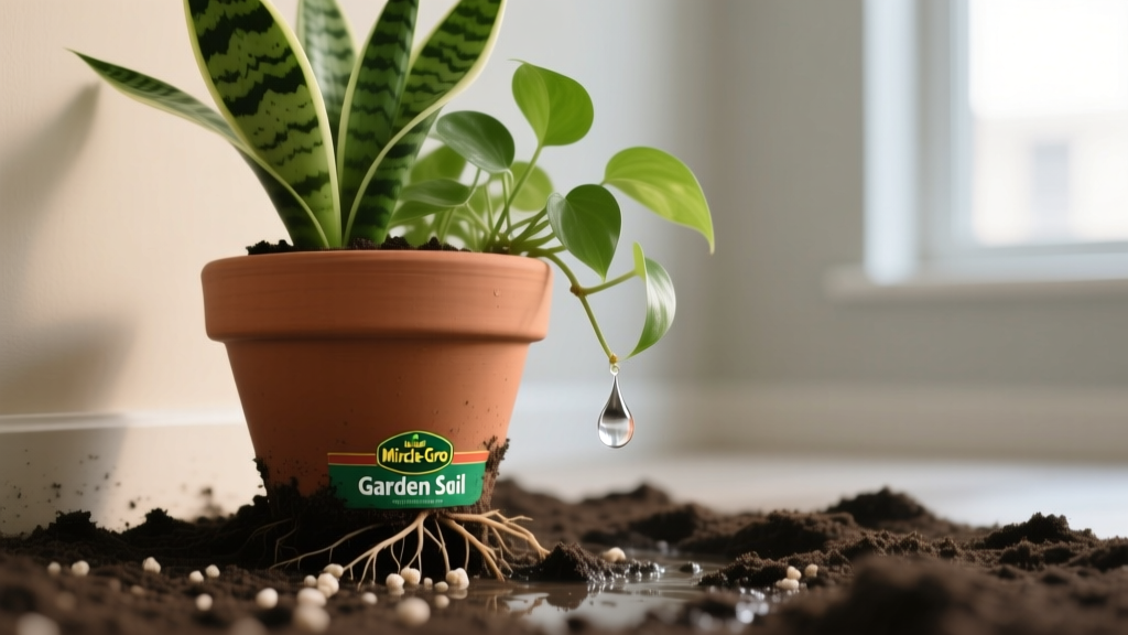 Can I Use Miracle-Gro Garden Soil for Indoor Plants in Low Light? The Truth About Drainage, Root Rot Risk, and Safer Alternatives That Actually Work