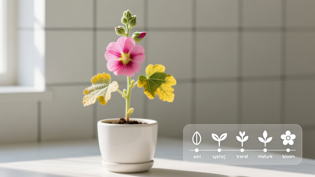 Stop Ignoring Those Yellow Leaves: The Exact Indoor Hollyhock Seed-Starting Timeline That Prevents Chlorosis (And Why Planting Too Early or Too Late Is Sabotaging Your Seedlings)