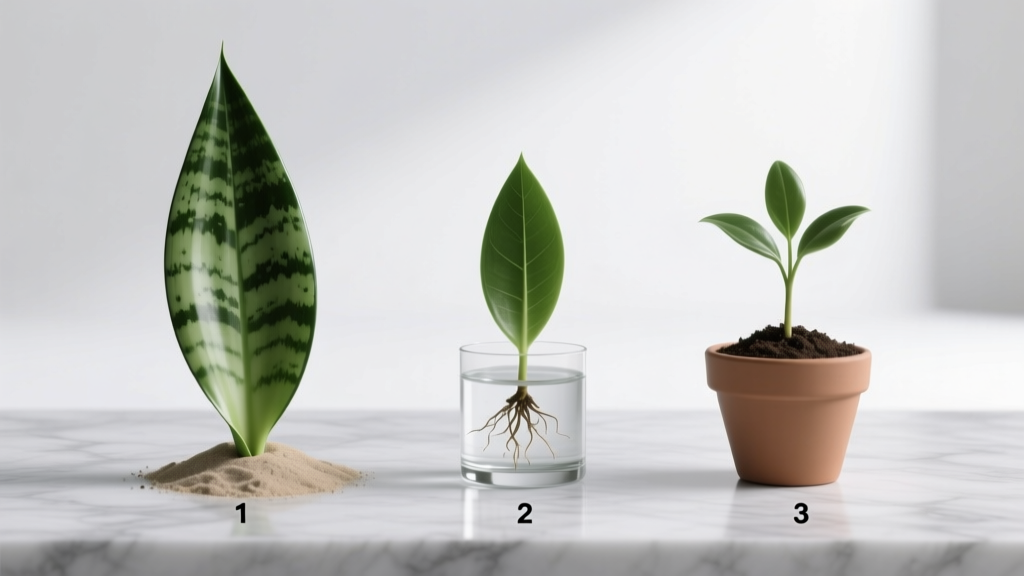 Indoor How to Propagate a Sansevieria Plant: 3 Foolproof Methods That Actually Work (No Rot, No Guesswork — Just Thriving New Plants in 4–8 Weeks)