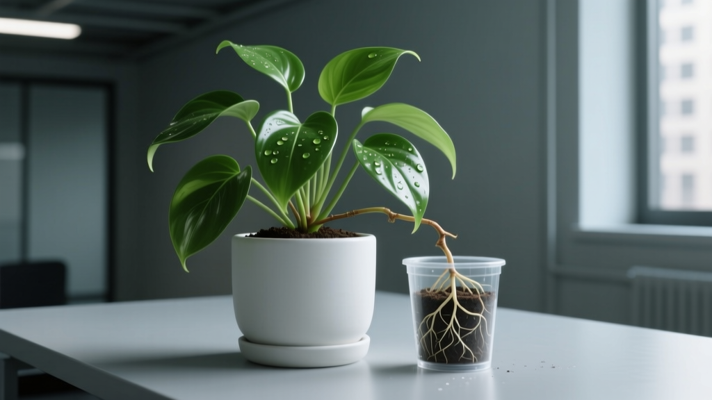 How to Plant Propagated Pothos in Low Light: The 5-Step Mistake-Proof Method That Prevents Leggy Stems, Yellow Leaves, and Root Rot — Even in Windowless Offices and Basements