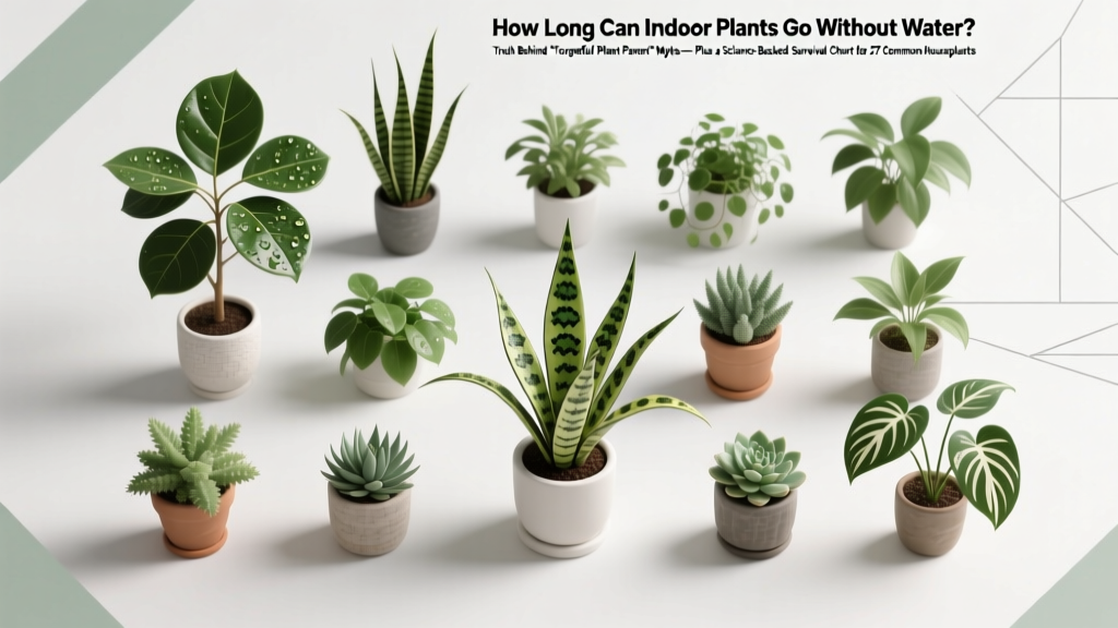 How Long Can Indoor Plants Go Without Water? The Truth Behind 'Forgetful Plant Parent' Myths — Plus a Science-Backed Survival Chart for 27 Common Houseplants
