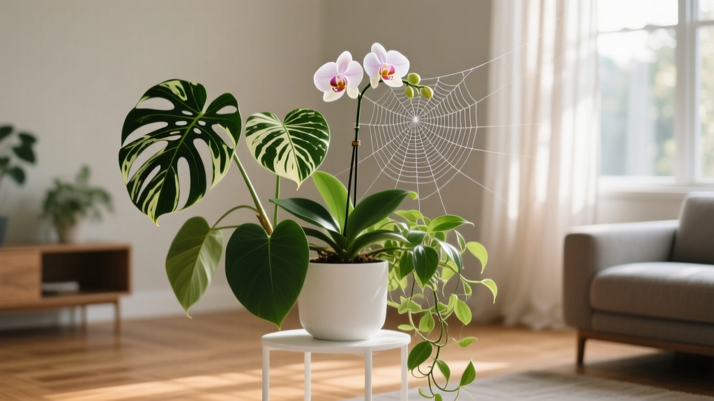 How to Get Rid of Spider Webs on Indoor Plants (Without Harming Your Flowering Plants): 5 Gentle, Effective Methods That Actually Work — No Pesticides, No Stress, Just Clean Leaves & Healthier Blooms
