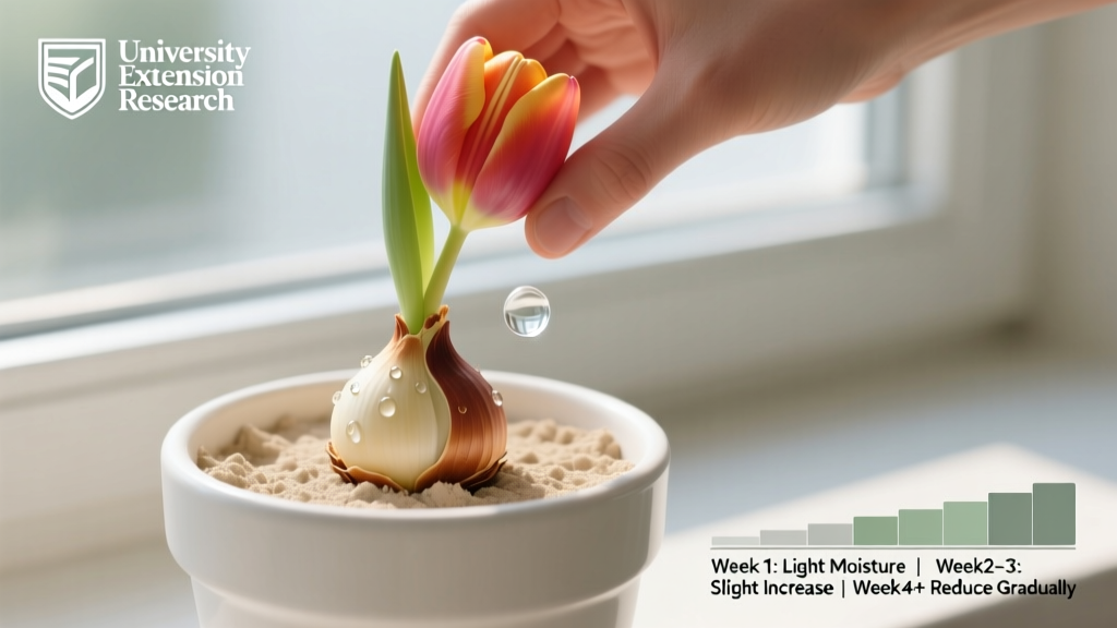 How to Plant Flower Bulbs Indoors Watering Schedule: The Exact Timing, Amount & Signs You’re Over- or Under-Watering (Backed by University Extension Research)