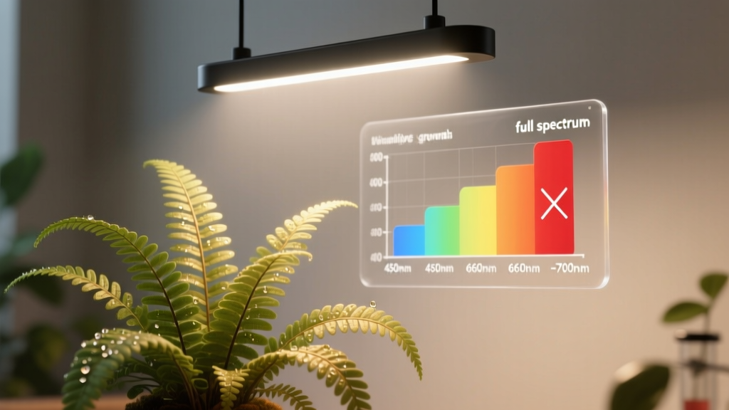 The Truth About Light Spectrums for Indoor Plants: Why 'Full Spectrum' Is Misleading, What Your Ferns *Actually* Need, and How to Match Wavelengths to Growth Stage (Without Wasting $200 on the Wrong Bulb)