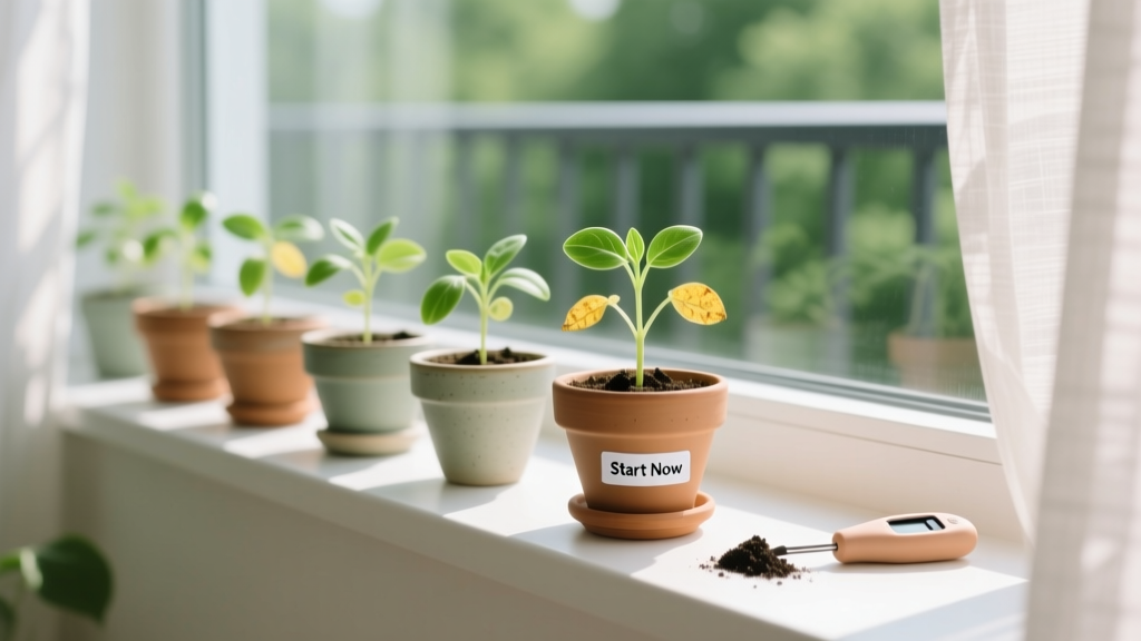 Stop Starting Seeds Indoors If Your Plants Have Yellow Leaves — Here’s Exactly When to Begin (and Why Timing + Soil Health Trump Everything Else)